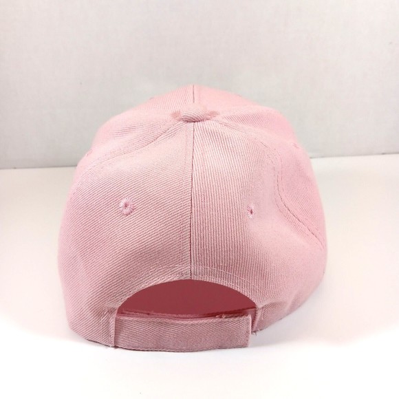 Texas Hat Baseball Cap Pink Denim Adjustable Embroidered Logo Lone Star State Tx - Picture 5 of 9